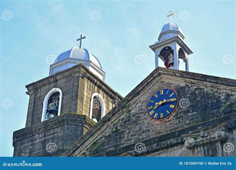 Santo Nino De Tondo Parish Clock Facade In Tondo Manila Philippines