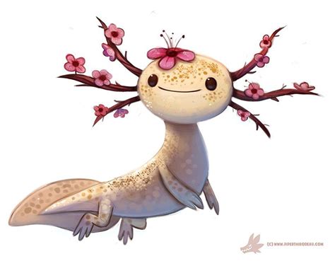 Cute Creatures Magical Creatures Fantasy Creatures Axolotl Creature