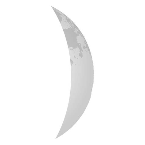 Waxing Crescent Realistic Moon Icon Transparent Png And Svg Vector File