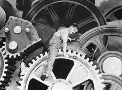 Charlie turns against modern society, the machine age, (the use of sound in films ?) and progress. Modern Times ***** (1936, Charles Chaplin, Paulette ...