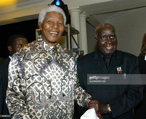 Zambias Former President Kenneth Kaunda Welcomes Former South News Photo Getty Images
