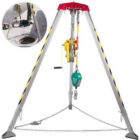 Buy Vevor Confined Space Tripod 1200lbs Winch Confined Space Kit 8