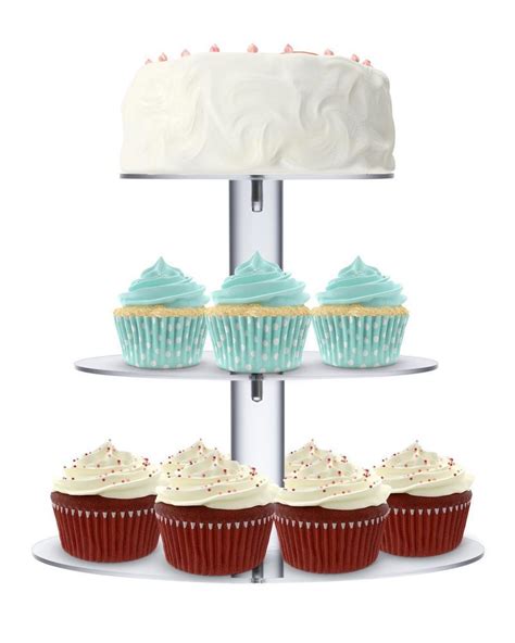 3 Tier Metal Cupcake Stand Holder Tower Wedding Party Dessert Carrier