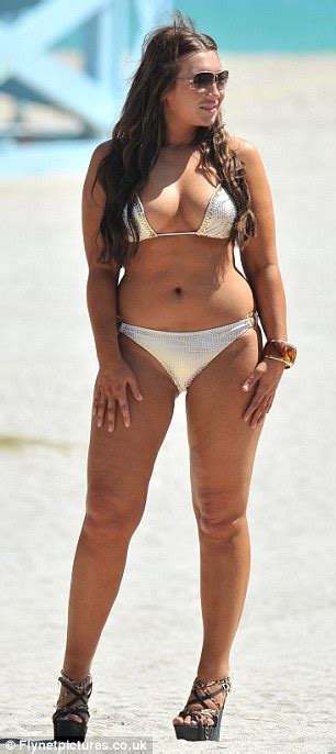 Lauren Goodger Ditches The Sarong To Unveil Her Beach Body In A Silver