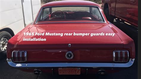 1965 Mustang Rear Bumper Guards New Install Youtube