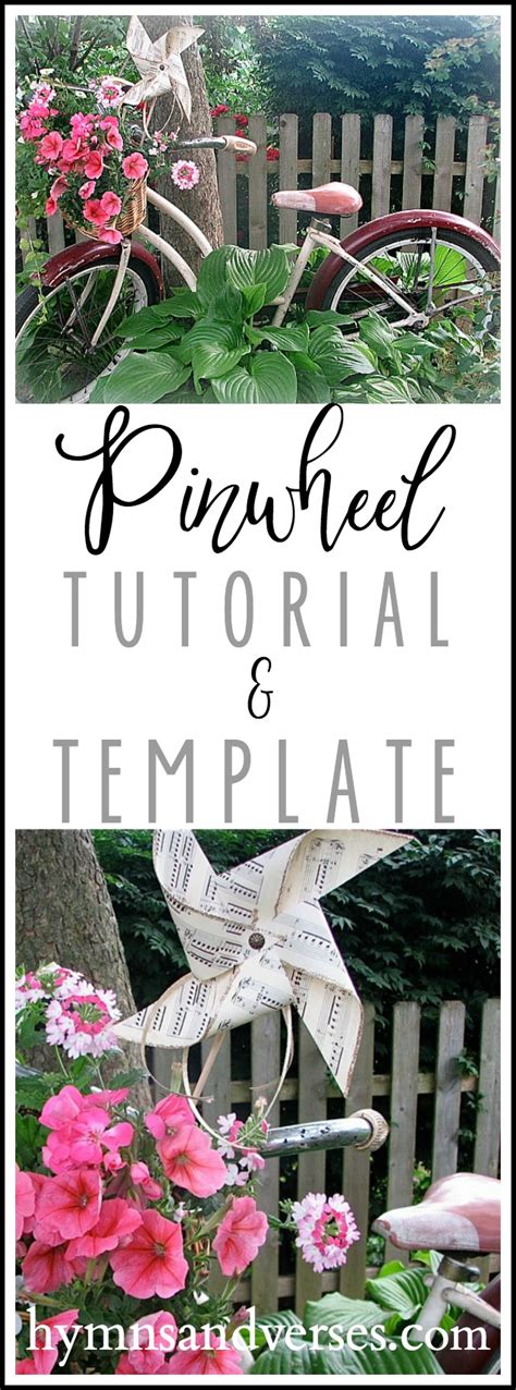 Diy Pinwheel Tutorial And Template Hymns And Verses