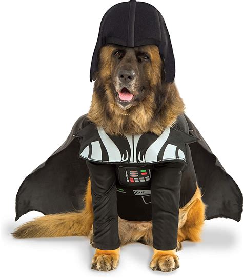 Official Rubies Star Wars Darth Vader Pet Dog Costume Big Dog Size
