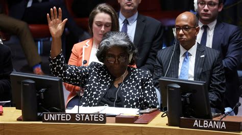 Us Vetoes Security Council Call For ‘humanitarian Pause In Israel