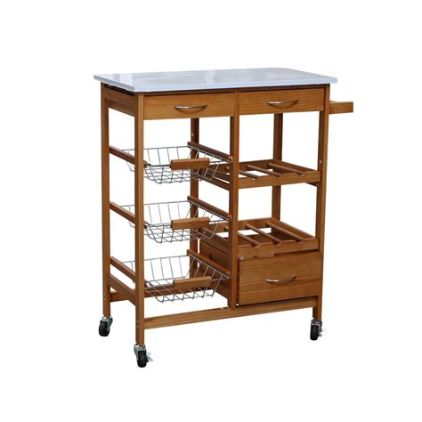 Este es el sitio oficial de corona. Carrito de bambú para cocina - Cocina