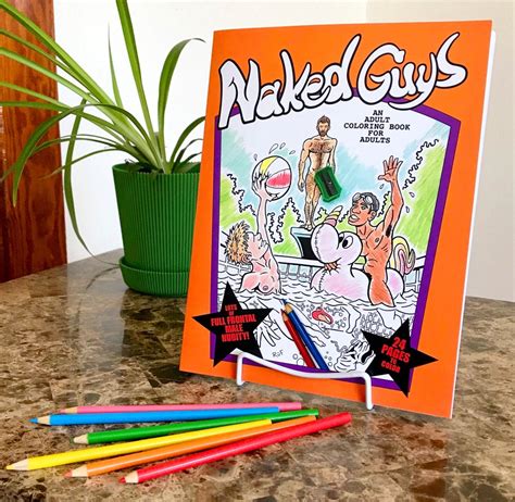 Livre De Coloriage Pour Adultes NAKED GUYS Party Nude Illustrations