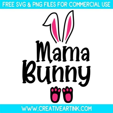 Mama Bunny SVG – Free SVG Files | Creativeartink.com