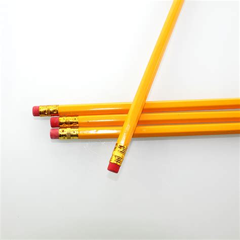 Personalized Custom Logo Hb Yellow Pencil Hb Wooden Pencil Yellow - Buy Yellow Pencil,Hb Yellow ...