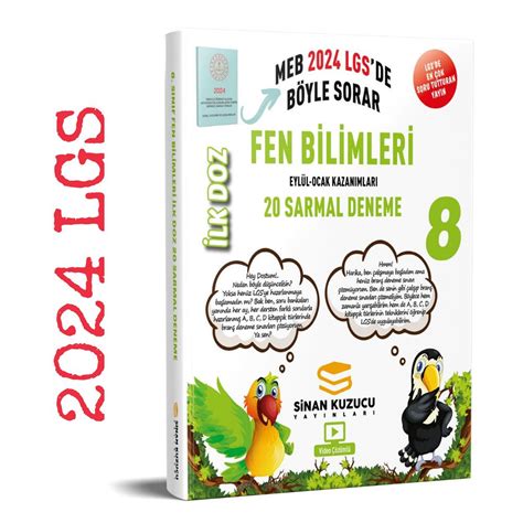 Sinan Kuzucu Yayınları 2024 LGS 8 Sınıf İlk Doz Fen Bilimleri Sarmal