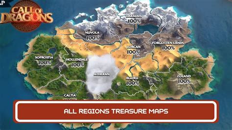 How To Find All Regions Treasure Map Call Of Dragons Youtube