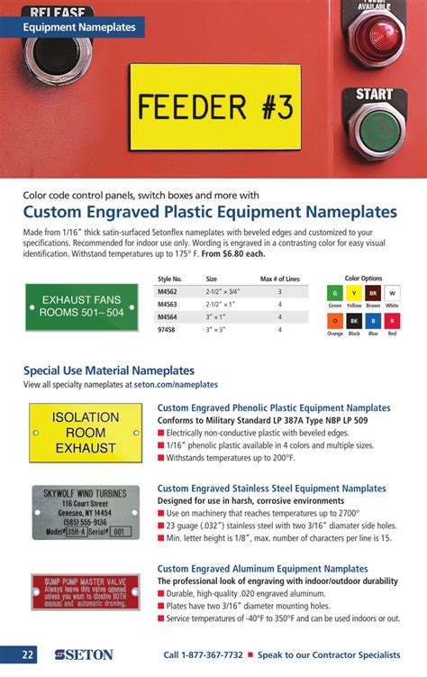 Seton Identification Products Catalogs Product Catalog Arcat