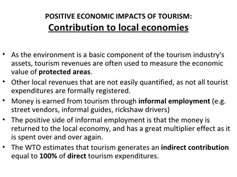 Economic Impact Of Tourism