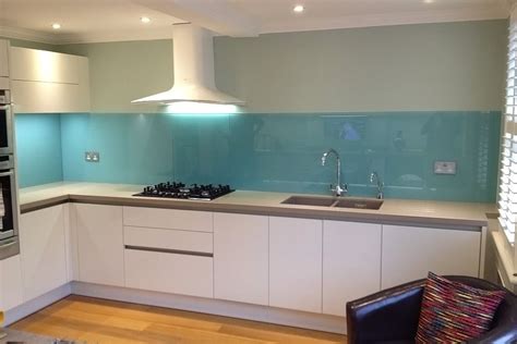 Glass splashbacks colour chart on our website. Light Blue glass splashback fitted by Easy Glass ...