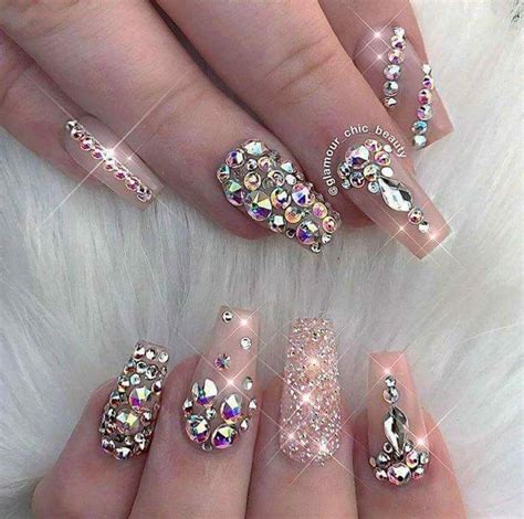 A nail polish that leaves your nails trendy and ready to go in one coat plus it drying oils also help to nourish the cuticles and the nail bed, so it's pretty good investment overall. Pin by amelia grant on Nails | Nails design with rhinestones, Glamorous nails, Dimond nails