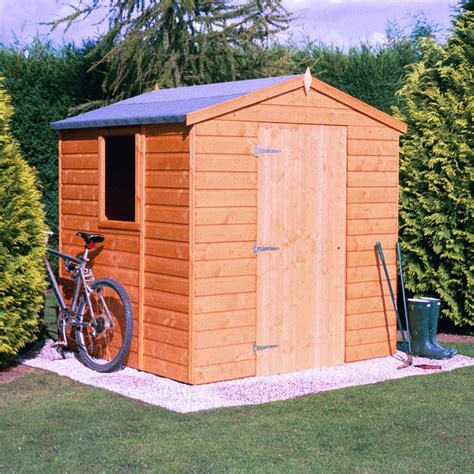 6 X 6 (1.79m X 1.79m) - Tongue And Groove - Apex Garden Shed / Workshop 
