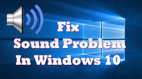 Fix Sound Problem Audio Not Working On Windows 10 Youtube