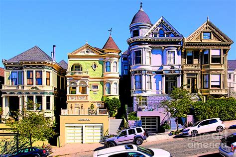 Painted Ladies Of San Francisco Alamo Square 5d28013v2 Photograph By