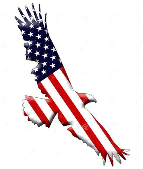 American Eagle Flag Stock Illustration Illustration Of Eagle 12004918