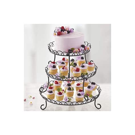 Wilton 3 Tier Customizable Scalloped Dessert And Cake Stand 13 Inch