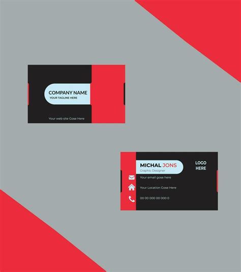 Business Card Template 34469499 Vector Art At Vecteezy