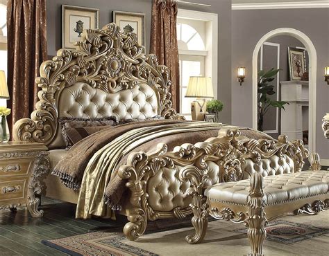 Furniture for beds, what comes into one's psyche is wood carvings tables, bed edge or architect. Homey Design Royal Kingdom HD-7012 Bed