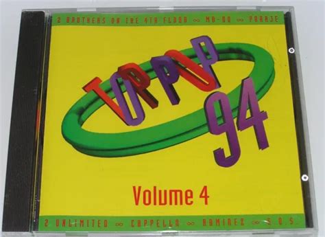 Top Pop 94 Vol 4 Israeli Only Cd Oop Eurodance 1994 Cappella2