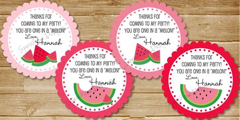Cupcake wrappers, favor tags, signage, paper fans and more! printables | Watermelon party favors, Watermelon party ...
