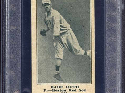 Co Company Auctioning Babe Ruth Rookie Card Current Bids Top 1m