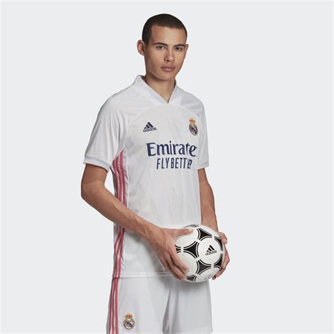 The strip features an elegant dark blue design and, just like the home kit, comes with gold trim and logos in a reference to the club's numerous successes. Real Madrid 2020-21 Adidas Home Kit | 20/21 Kits ...