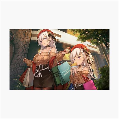 Cute Anime Girls Shopping Photographic Print For Sale By Lokshyu