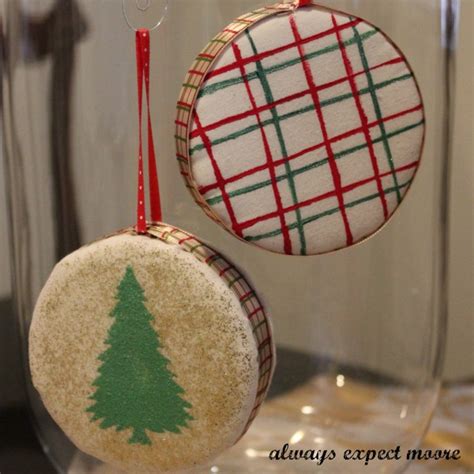 Christmas Ornaments From Empty Ribbon Spools