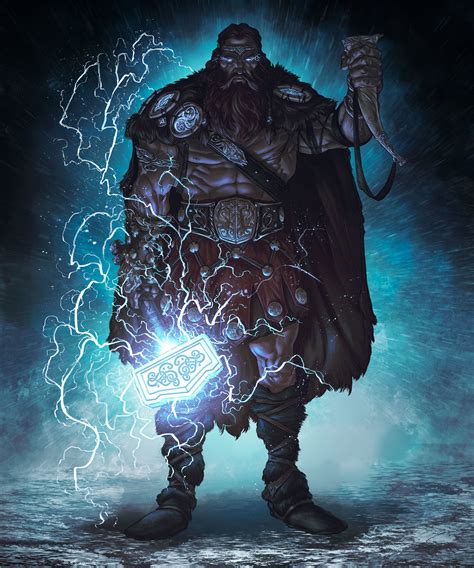 Norse God Thor By Andrea Guardino Imaginaryimmortals