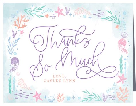 Unique Thank You Cards Match Your Color And Style Free