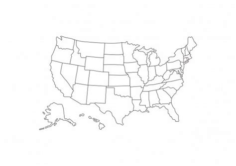 Colorea Tus Dibujos Mapa De Estados Unidos Para Colorear Kulturaupice