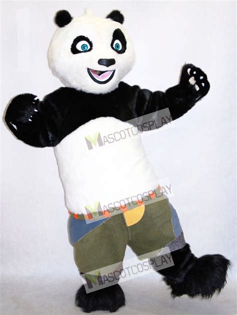 Blue Eyes Kungfu Panda Karate Adult Mascot Costume