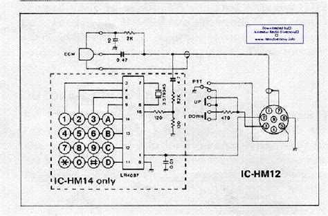 Icom Hm 12 14 Sch Service Manual Download Schematics Eeprom Repair