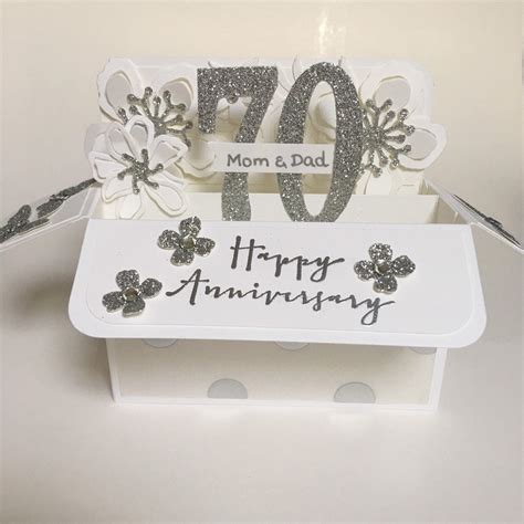 Platinum Wedding Anniversary Card 70th Wedding Anniversary - Etsy