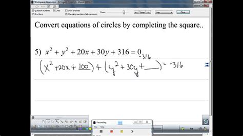So two of these will give us a circle. Convert the general equation of a circle to standard form ...