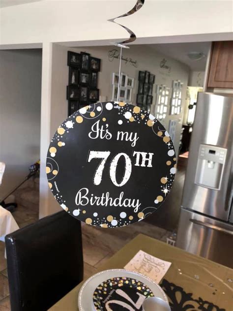 70th Birthday Party Table Decoration Ideas Shelly Lighting