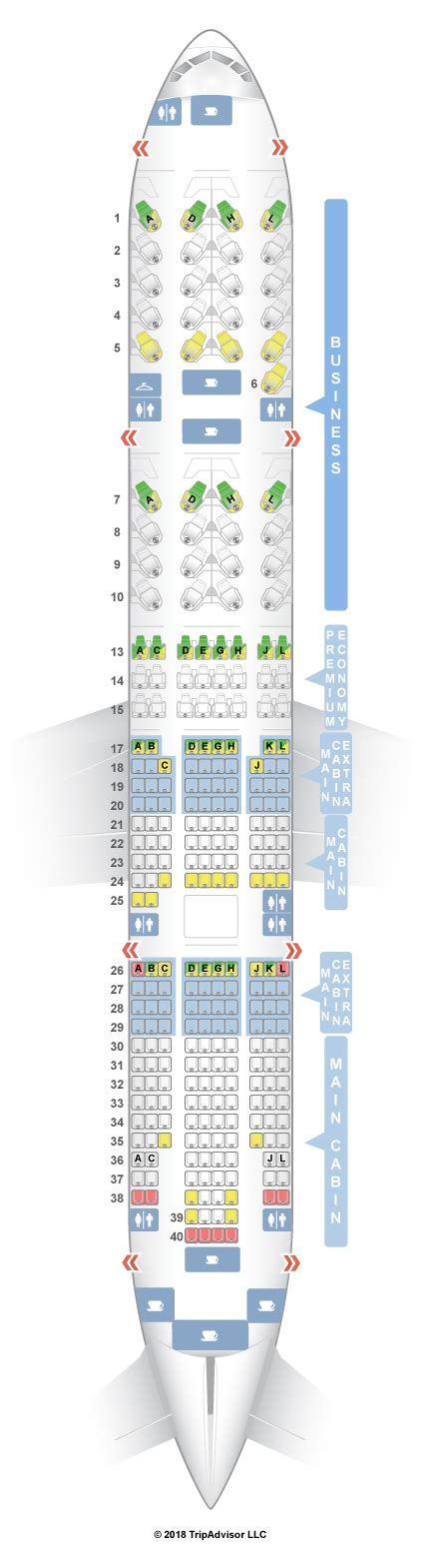 Seatguru Seat Map American Airlines Boeing 777 200 777 V4