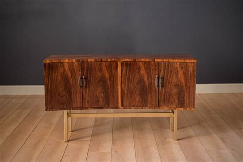 Mid Century Modern Curved Rosewood Credenza By Heritage Mid Century
