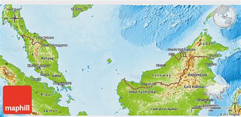Physical 3d Map Of Malaysia Psdhook
