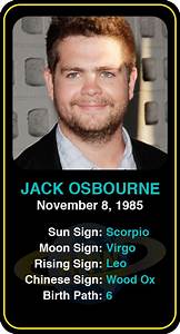 Celeb Scorpio Birthdays Jack Osbourne 39 S Astrology Info Sign Up Here