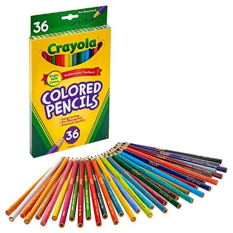 Crayola 36 Pack Piece Coloured Pencils Target Australia