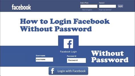 How To Login Facebook Without Password Youtube