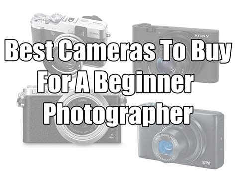 The Best Camera To Buy For The Beginner Photographer